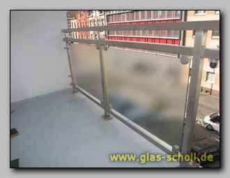 Balkon Abtrennung mit Mastercarréglas (Glas, Duisburg, Mülheim, Essen