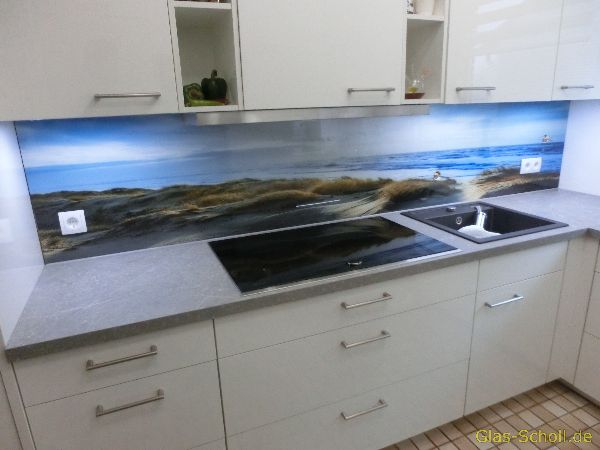 Küchenrückwand mit dänischer Düne