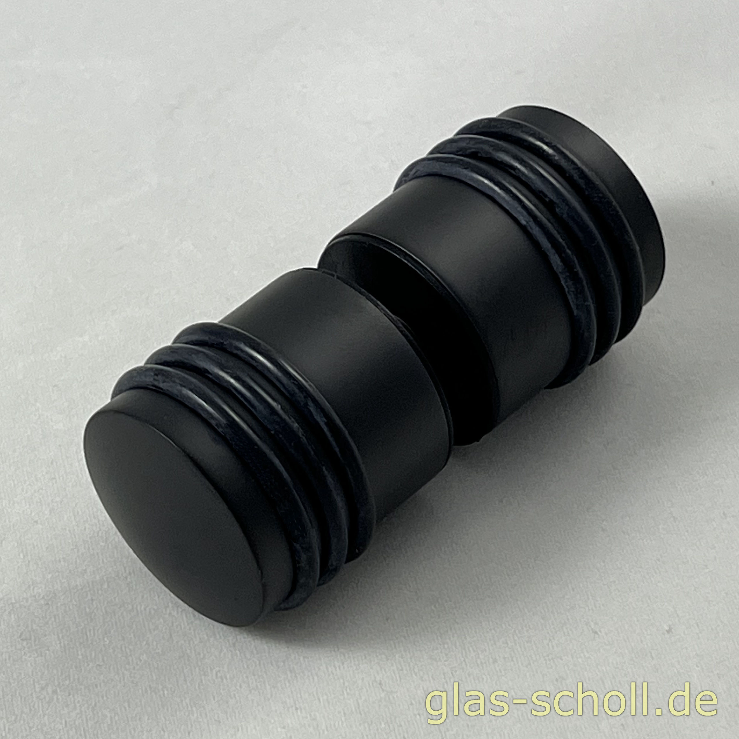 1 flgl. Glasdusche mit schwarzen Flamea+ Beschlägen und Drachenmotiv von Glas Scholl - Flamea Plus - Pauli Glasdusche - Herr der Ring