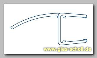 69470 mittlere Weichlippe für 10-12mm Glas (2250 mm) von ...