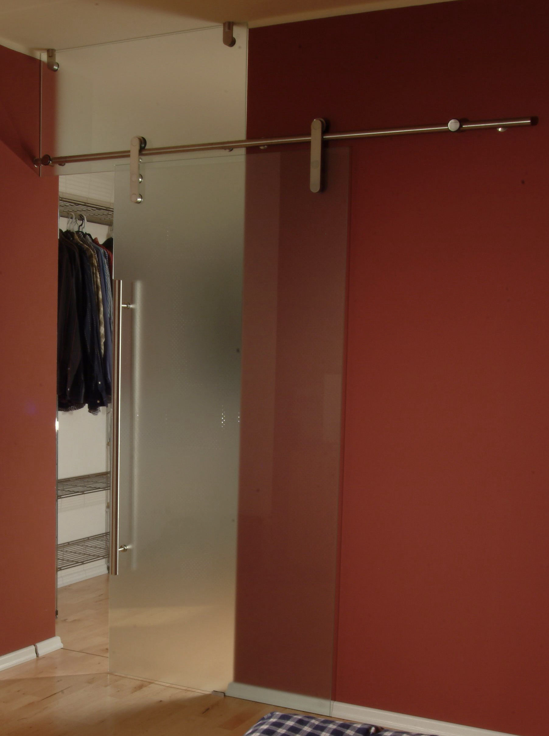 Schiebetüranlage mit Oberlicht