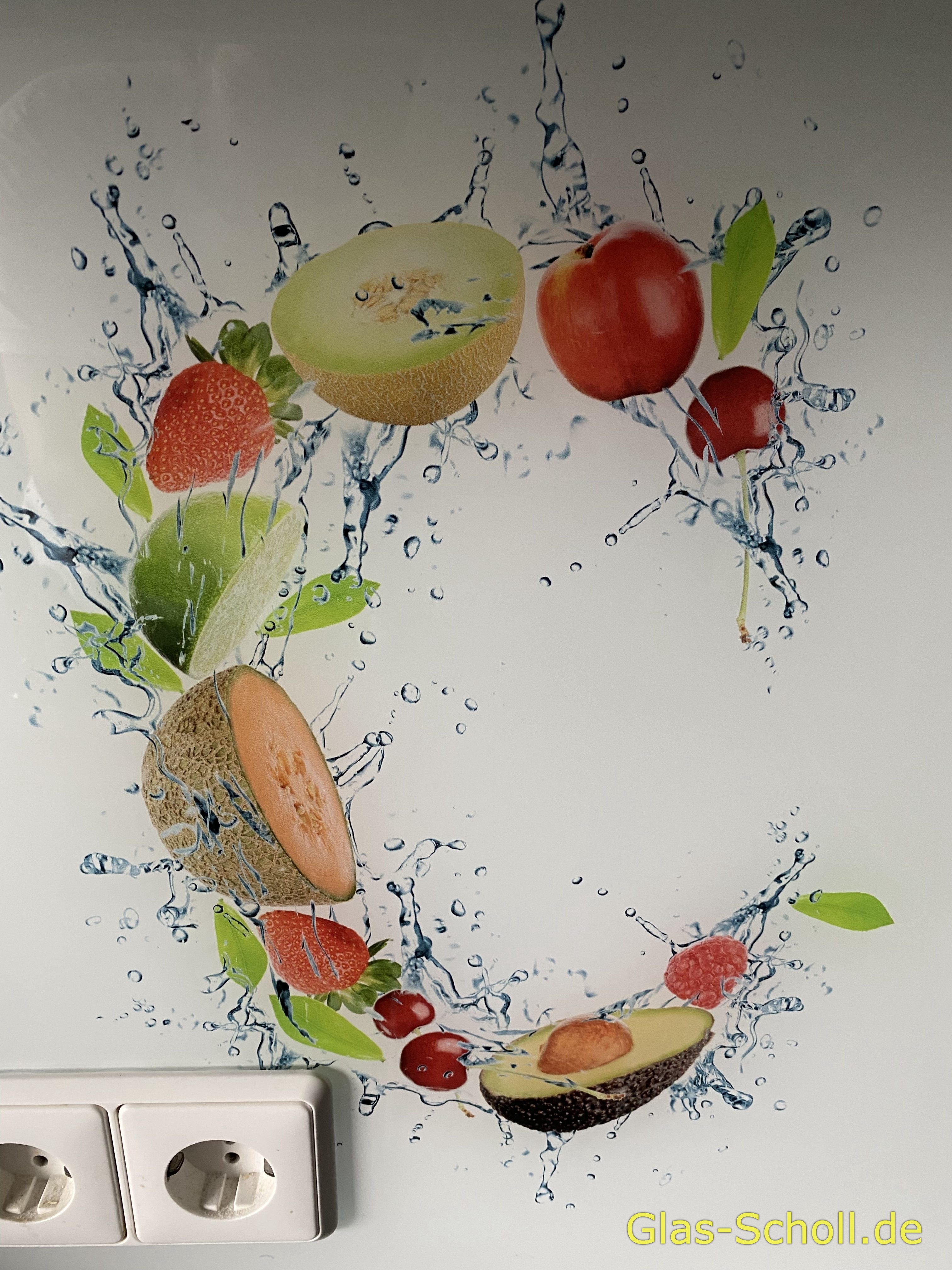 Küchenspritzschutz mit Digitaldruck von Glas Scholl