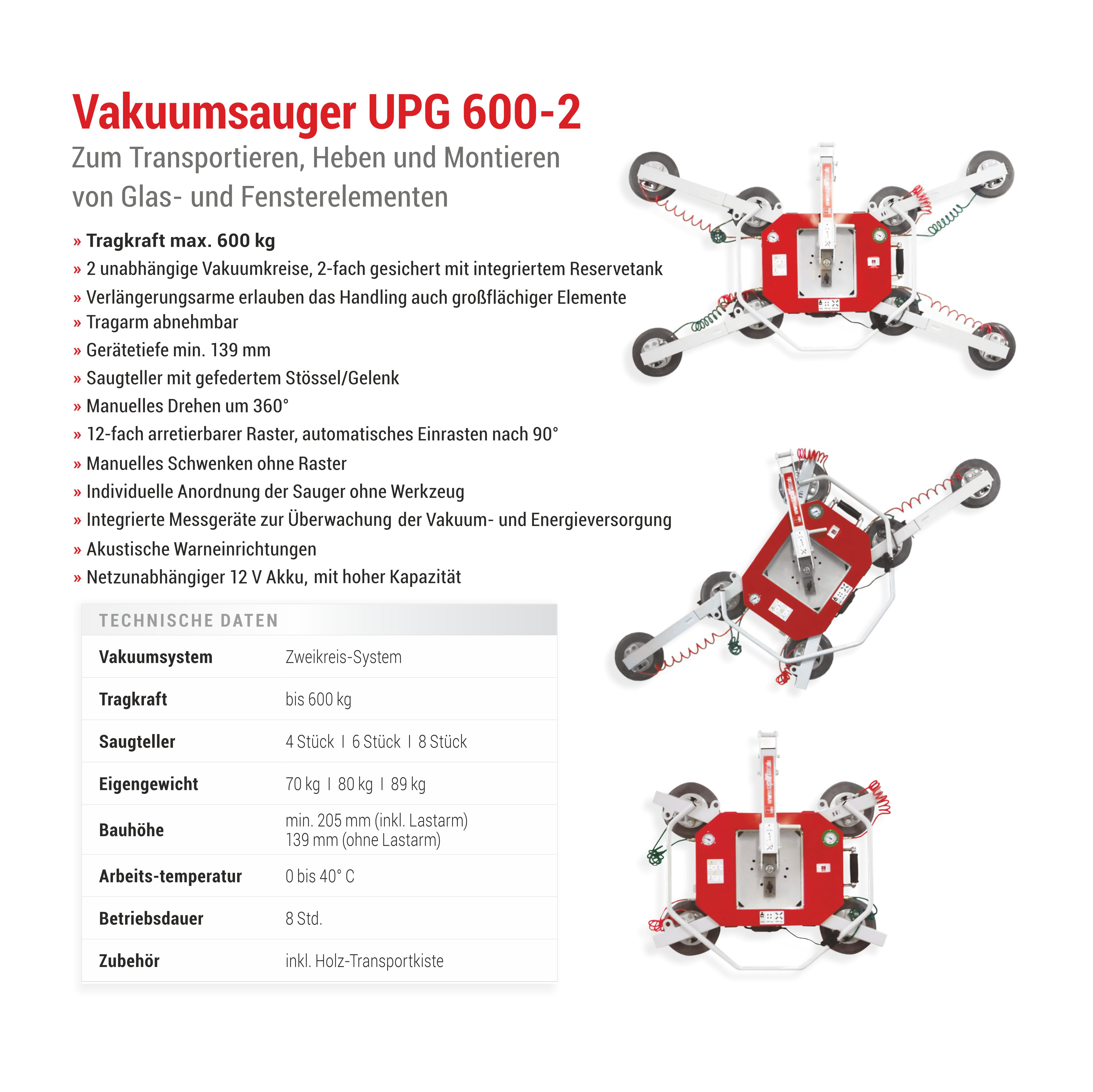 SAUGANLAGE UPG-600-2 von Glas Scholl