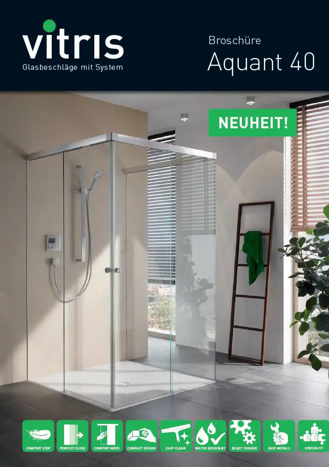 Aquant 40 Eck-Schiebetürdusche (PRODUKTBILDER)