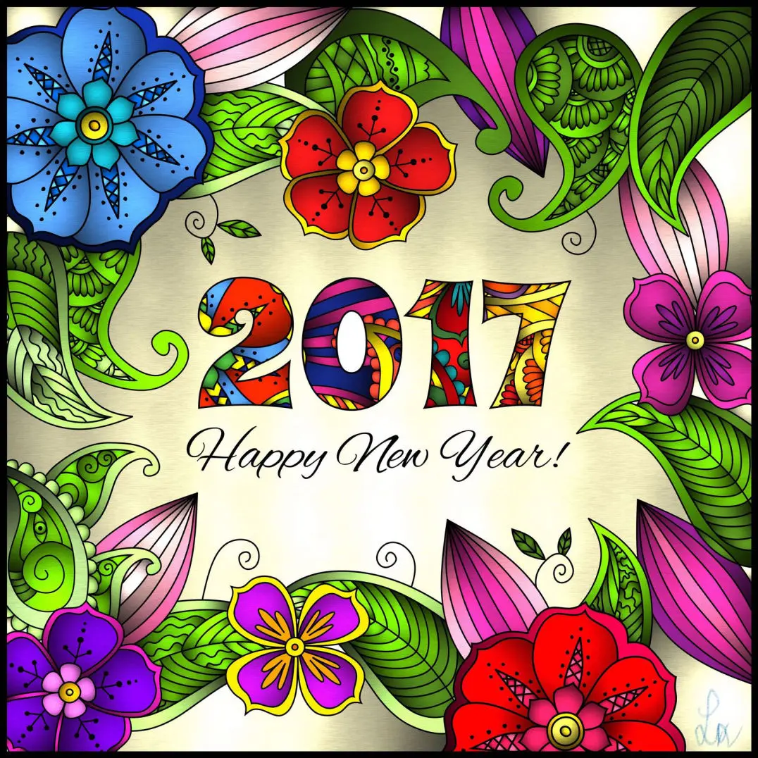 1.1.2017 Happy New Year von Glas Scholl