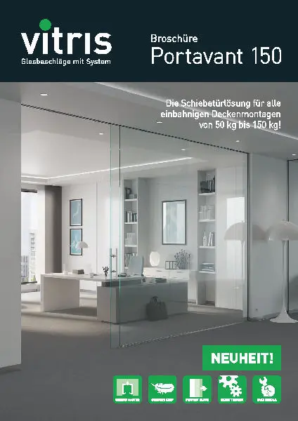 Portavant 150 Glasschiebetürsystem