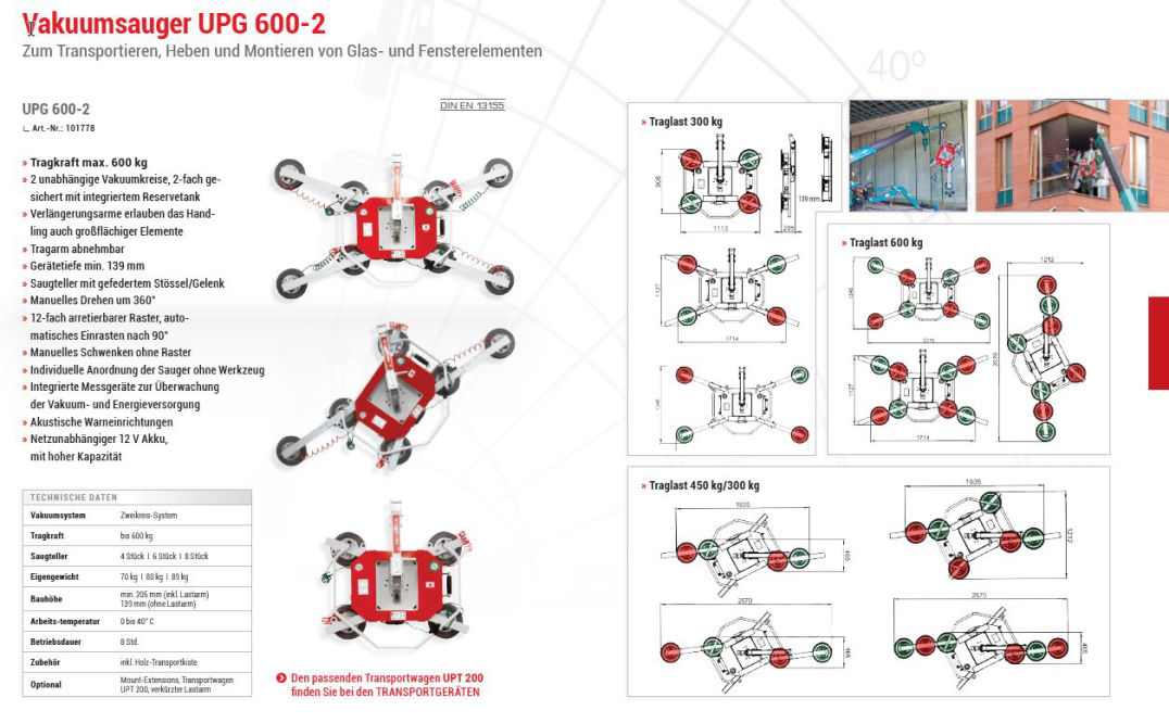 PRODUKTKATALOG Vakuumsauger UPG 600-2 von Glas Scholl